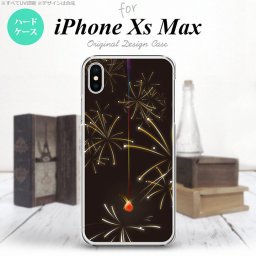 iPhoneXsMax iPhone XS Max スマホケース ハードケース 花火 線香花火 黒 メンズ レディース nk-ixm-321