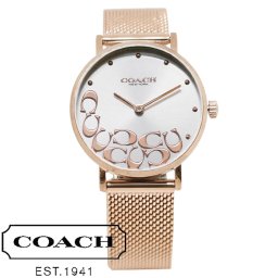 COACH コーチ 腕時計 PERRY ペリー 14503857 レディース メッシュベルト シルバー ローズゴールド 海外正規品 ラッピング無料可