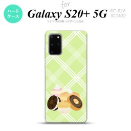SC-52A SCG02 Galaxy S20+ 5G スマホケース ハードケース スイーツ ドーナツ 緑 メンズ レディース nk-s20p-662