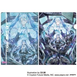   初音ミク Circulator クリアファイル 書類入れ ブルー