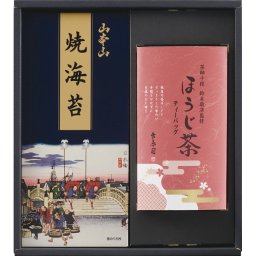 和み抄 山本山焼海苔＆茶師十段鈴木敬済監修ティーバッグ詰合せ [26-7590-017] YCR-COT ほうじ茶 詰め合わせ 老舗 海苔 お茶 のり ギフト 贈り物 お祝い 内祝い お返し