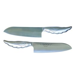 エンジェルナイフ クリアー AK-X[日本製 オールステンレス かわいい 包丁 キッチン 料理 ナイフ 切れる トマト 野菜 持ち手 羽 天使 つなぎ目なし ステンレス 庖丁 ファンシー 雑貨 プレゼント 奥さん ママ 母の日 女性]