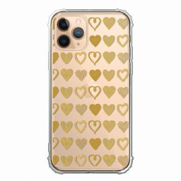 TPUケース 衝撃吸収 耐衝撃 デザイン iPhone12対応ケース クリアケース ハードケース iPhone12Promax iPhone12mini iPhoneSE(第2世代) iPhone11ProMax iPhoneX/XS iPhoneXR iPhone8plus ケースハート 総柄 手書き風 フェミニン 大人可愛い