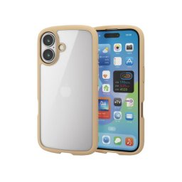エレコム PM-A24ATSLFCBE iPhone 16 TOUGH SLIM LITE ハイブリッドケース フレームカラー