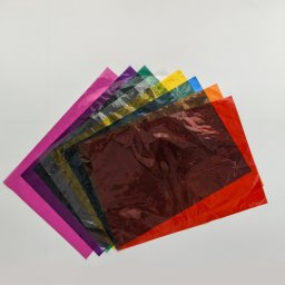セロファン カラーセロハン 7色 7枚セット DIY 装飾 梱包 ギフトラッピング 手芸 紙 フィルム