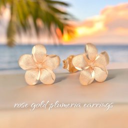 ハワイアンジュエリー ピアス プルメリア 花 フラワー K14 14金 ローズゴールド ピンクゴールド ゴールド アクセサリー レディース 女性 【彼女・妻への特別なプレゼントに】 誕生日 記念日 クリスマス ホワイトデー 贈り物 ギフト サプライズ ご褒美 可愛い 大人 高級 おしゃれ 人気 20代 30代 40代 50代 60代