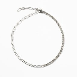 タイムレス ステンレス キヘイ チェーン ブレンド ブレスレット メンズ レディース 男女兼用 ジェンダーレス シルバーカラー STAINLESS ワンサイズ 調整可能 ペア お揃い クール