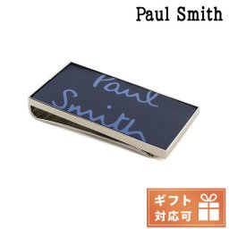 ポール・スミス マネークリップ メンズ メタル M1AMONE ネイビー系 財布
