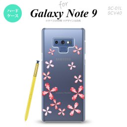 Galaxy Note 9 ギャラクシー ノート9 SC-01L SCV40 スマホケース カバー ハードケース 花柄 赤 nk-note9-806[スマホ,スマホケース,スマホカバー,ケース,カバー,ジャケット]