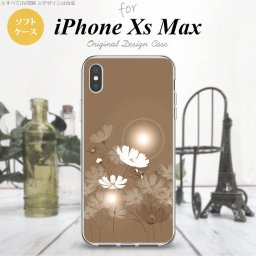 iPhoneXsMax iPhone XS Max スマホケース ソフトケース コスモス ベージュ メンズ レディース nk-ixm-tp605