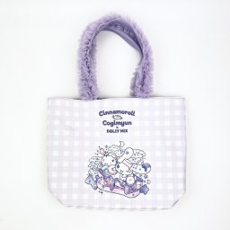 サンリオ シナモロール×こぎみゅん ドーリーミックス フリルハンドルトートバッグ パープル Sanrio