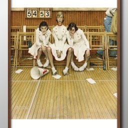 ノーマン ロックウェル Cheerleaders A3 サイズ ポスター アート おしゃれ 絵画 インテリア 北欧 イラスト マット紙 艶消し アートパネル 額 フレーム デザイン 壁掛け ギフト 新築祝い ディスプレイ 引越し祝い　新生活　空間デザイン