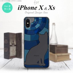 iPhoneX / iPhone XS アイフォン X / XS 専用 スマホケース カバー ハードケース 猫 ブルー nk-ipx-sg38[スマホ,スマホケース,スマホカバー,ケース,カバー,ジャケット]