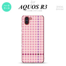 SH-04L SHV44 R3 AQUOS R3 スマホケース カバー 花十時 キュート ピンク nk-r3-1351