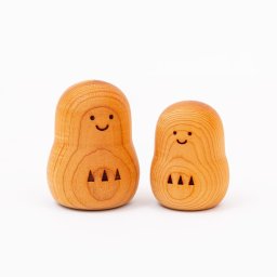 神具・オブジェ「願い小だるま【浄化のイチイ】ペア」国産 モダン シンプル かわいい ミニ 小型 コンパクト おしゃれ 神棚 飾り おふだ ハンドメイド 天然木 縁起物 達磨 験担ぎ おすすめ 人気 インテリア小物（雑貨類）【送料無料】