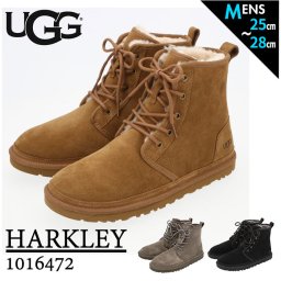 ugg メンズ ブーツ 通販 HARKLEY 1016472 ハークレー ブランド アグ クラシックブーツ スエード レースアップ ムートン ふかふか クリスマス プレゼント 父の日 ギフト 冬 靴 おしゃれ チャコール チェスナット 黒 ブラック カジュアル 25cm 26cm 27cm 28cm