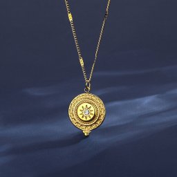 ネックレス レディース 石なし ステンレス イエローゴールド tn21061631