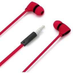 PGA PG-SECE2RD1 3.5mmステレオプラグ ステレオイヤホン カナルタイプ Premium Style コード長1.2m レッド PGSECE2RD1