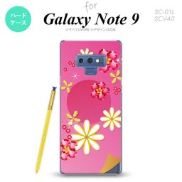 Galaxy Note 9 ギャラクシー ノート9 SC-01L SCV40 スマホケース カバー ハードケース 花柄・ミックス(E) ピンク nk-note9-307[スマホ,スマホケース,スマホカバー,ケース,カバー,ジャケット]