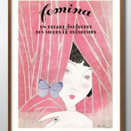 ファッションマガジン ビンテージ A3 サイズ ポスター アート おしゃれ 絵画 インテリア 北欧 イラスト マット紙 艶消し アートパネル 額 フレーム デザイン 壁掛け ギフト 新築祝い ディスプレイ 引越し祝い　新生活　空間デザイン 