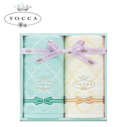 TOCCA トッカ ラフェスタ フェイスタオル2P SE6-57-6 ブルー 内祝 出快気祝い 結婚祝い 父の日 七五三 孫 両親  応援 プレゼント 御礼 お誕生日 母の日父の日 触れてみたくなるような複雑な刺しゅうや豪華な織物へのこだわり
