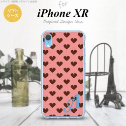 iPhoneXR iPhone XR スマホケース ソフトケース ハート B ピンク +アルファベット メンズ レディース nk-ipxr-tp173i