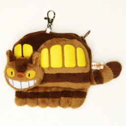 ぬいぐるみリール パスケース 定期入れ・ポーチ ネコバス となりのトトロ キャラクター グッズ スタジオジブリ