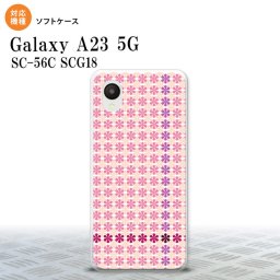 GalaxyA23 Galaxy A23 スマホケース 背面ケースソフトケース 花十時 キュート ピンク 2022年 10月発売 nk-a23-tp1351