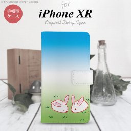 iPhoneXR iPhone XR 手帳型スマホケース カバー ウサギ  nk-004s-ipxr-dr865