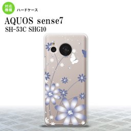 sense7 sense7 スマホケース 背面ケース ハードケース 花柄 ガーベラ 透明 紫 2022年 11月発売 nk-sens7-074