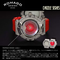 【ROMAGO/ロマゴ デザイン】 腕時計 レディース ミラーウォッチ スワロフスキー トレンドシリーズ スイス RM025-0269 うでどけい