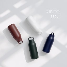 KINTO キントー ウォータータンブラー 550ml[マグボトル 取っ手 直飲み 直飲みボトル 直飲み水筒 マイボトル 保冷 保温 炭酸水 持ち歩き ボトル ステンレスボトル おしゃれ 持ち手付き]
