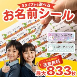 最大833枚 耐水 おなまえシール お名前シール 入園準備入学準備にお名前をシールで貼るだけ算数セット/保育園 幼稚園 小学校 食洗機 レンジ 防水 漢字 おなまえシール
