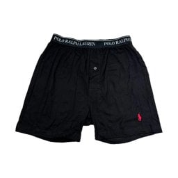 ラルフローレン Ralph Lauren バラ売り 単品 1枚 お試し 箱無し ニットボクサー トランクス 下着 NCKBP BK メンズ ブラック 綿 コットン