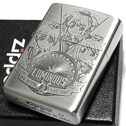 ZIPPO アニメ ライター ルミナスウィッチーズ ジッポ シルバー 両面加工 彫刻 銀 キャラクター かわいい ギフト レディース プレゼント メンズ