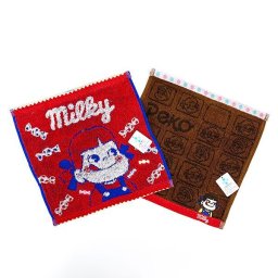 ペコちゃん ミニタオルセット Peko&Poko ミルキーキャンディ ミルキーチョコレート ぺこ