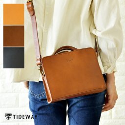 【TIDE WAY タイドウェイ】ヌメ革 姫路レザー 四角 ショルダーバッグ / NUME SHIKAKU SHOULDER BAG (T1999)レディース 肩掛け 斜め掛け 姫路レザー 本革 ナチュラル シンプル おしゃれ コーディネート ナチュラン 人気 TIDEWAY 母の日