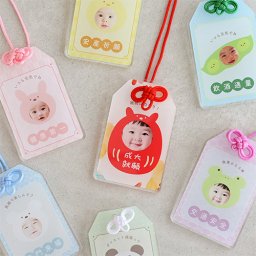 うちの子お守りアクリルキーホルダー【送料無料】【名入れ】【オリジナル】 誕生日・記念日・敬老の日 などのプレゼントにオススメ！  着ぐるみ　アクリル　キーホルダー　アクキー【メッセージカード無料】 
