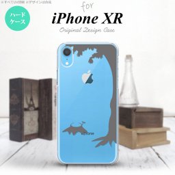iPhoneXR iPhone XR スマホケース ハードケース 切り株 グレー メンズ レディース nk-ipxr-198
