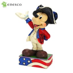 エネスコ enesco. ディズニー・トラディション Disney Traditions アメリカを愛するミッキー・マウス Americana Mickey Mouse 木彫り調フィギュア ミッキーマウス アメリカ ギフト 出産祝い 男の子 女の子 おもちゃ 誕生日 1歳 2歳 3歳 4歳 5歳 6歳 男 女 入学 内祝い