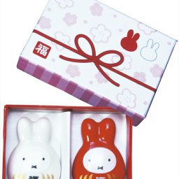 ミッフィー 福だるま紅白箸置きセット  商品42×30×10mm×2