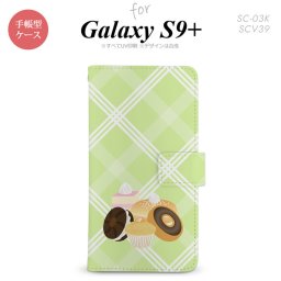Galaxy S9+ SC-03K SCV39 手帳型 スマホケース ギャラクシー ドーナツ【ギャラクシー S9プラス,Galaxy,S9+,SC-03K,SCV39,docomo,ドコモ,メール便 送料無料】