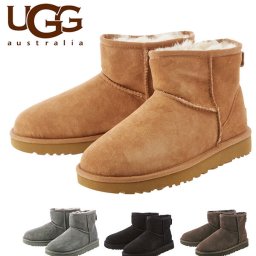 ムートンブーツ UGG Australia アグ オーストラリア 通販 レディース ブーツ ムートン W Classic Mini II クラシックミニ 2 シープスキン 羊皮 毛皮 スエード スウェード 撥水 はっ水 防汚加工 Scotchgard スコッチガード 防寒 通気性 シンプル 裏ボア #1016222