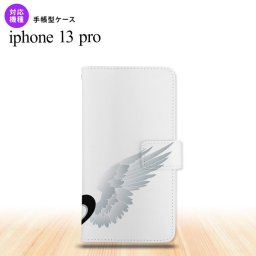 iPhone13 Pro iPhone13Pro 手帳型スマホケース カバー 翼 ペア 左 白 iPhone13 Pro専用 nk-004s-i13p-dr788