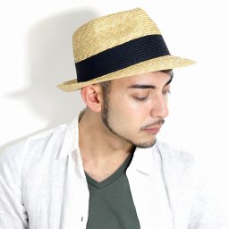 天然草 ハット メンズ 春夏 ストローハット ペーパー ミックス ナチュラル 中折れハット 男女兼用 麦わら帽子 アウトドア 紳士 ブレード レディース Mサイズ 58cm 生成 父の日 ギフト 贈り物 誕生日 帽子 プレゼント 包装 ラッピング 敬老の日