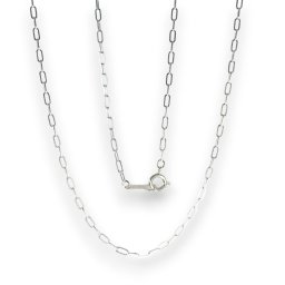 SILVER925 ネックレス ペーパークリップチェーン ノーメッキ 45cm男・女兼用タイプ 3276