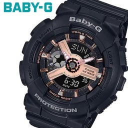 カシオ CASIO BABY-G ベビーG 腕時計 カレンダー レディース 女性用 樹脂 耐衝撃10気圧防水 人気 ウォッチ ギフト ブランド プレゼント BA-110RG-1A