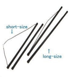 タペストリー用　ポール -long size-　風呂敷をタペストリーに変身させる
