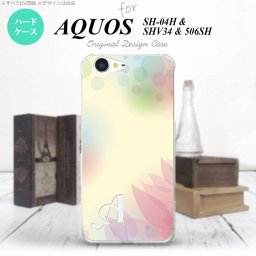 【506SH】【スマホケース/スマホカバー】【アクオス Xx3】506SH スマホケース AQUOS Xx3 ケース アクオス Xx3 イニシャル ぼかし模様 黄 nk-506sh-1592ini【メール便送料無料】