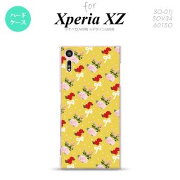 【SO01J】【スマホケース/スマホカバー】【エクスペリア XZ 】SO01J スマホケース XPERIA XZ SO-01J カバー エクスペリア XZ  花柄・バラ（I） 黄 nk-so01j-263【メール便送料無料】